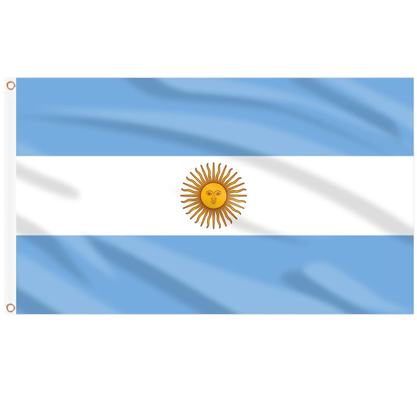 Argentine Flag 3X5 Ft, Large Argentina National Flags for outside - Double Side with Brass Eyelets for Argentine Party Decorations, Soccer Party Bar Garden Decoration Indoor Outdoor