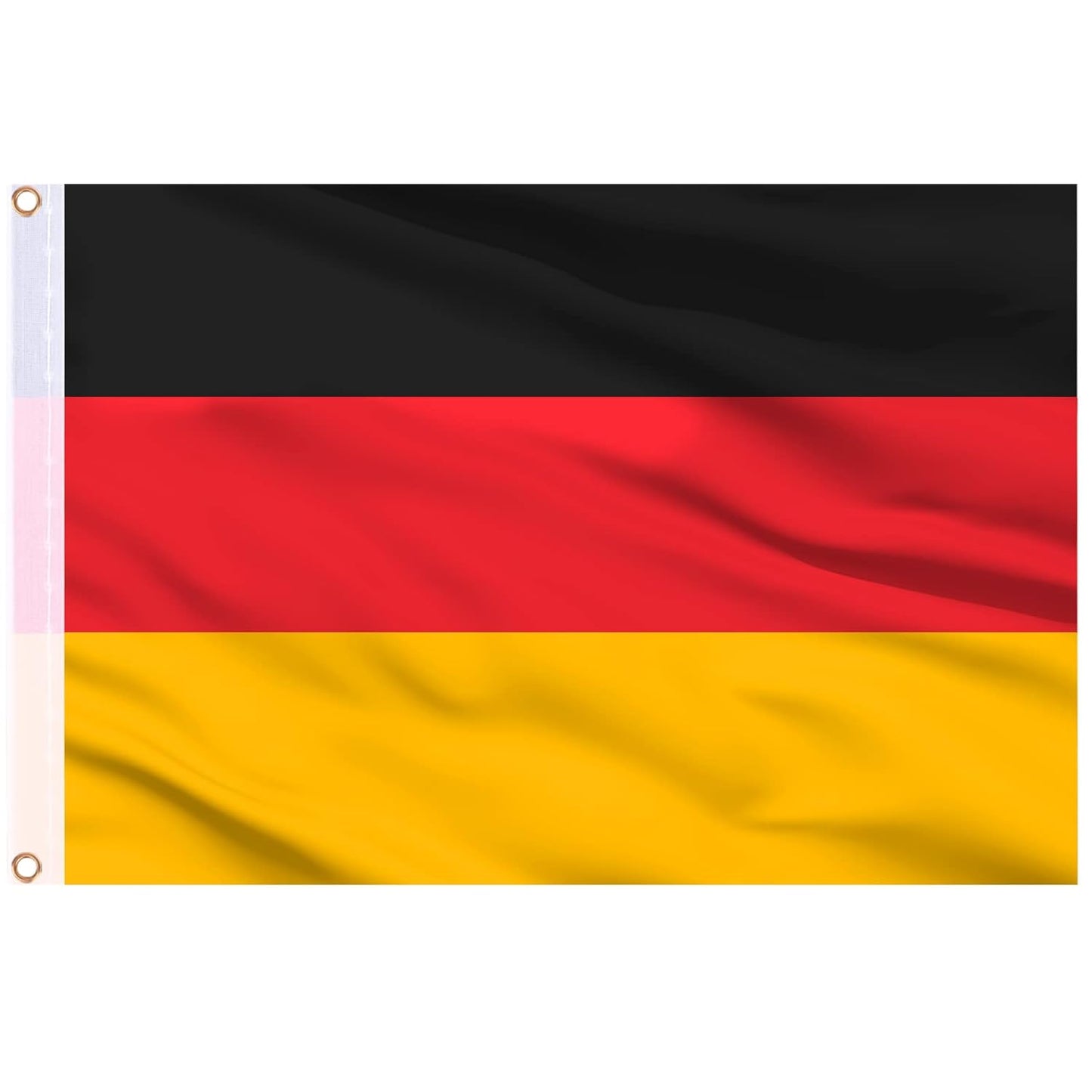 German Flag 3 X 5 Ft, Large Germany Flag for outside - Double Side with Brass Eyelets for Olympic Party Decorations, Oktoberfest Bar Garden Street Decoration Indoor Outdoor