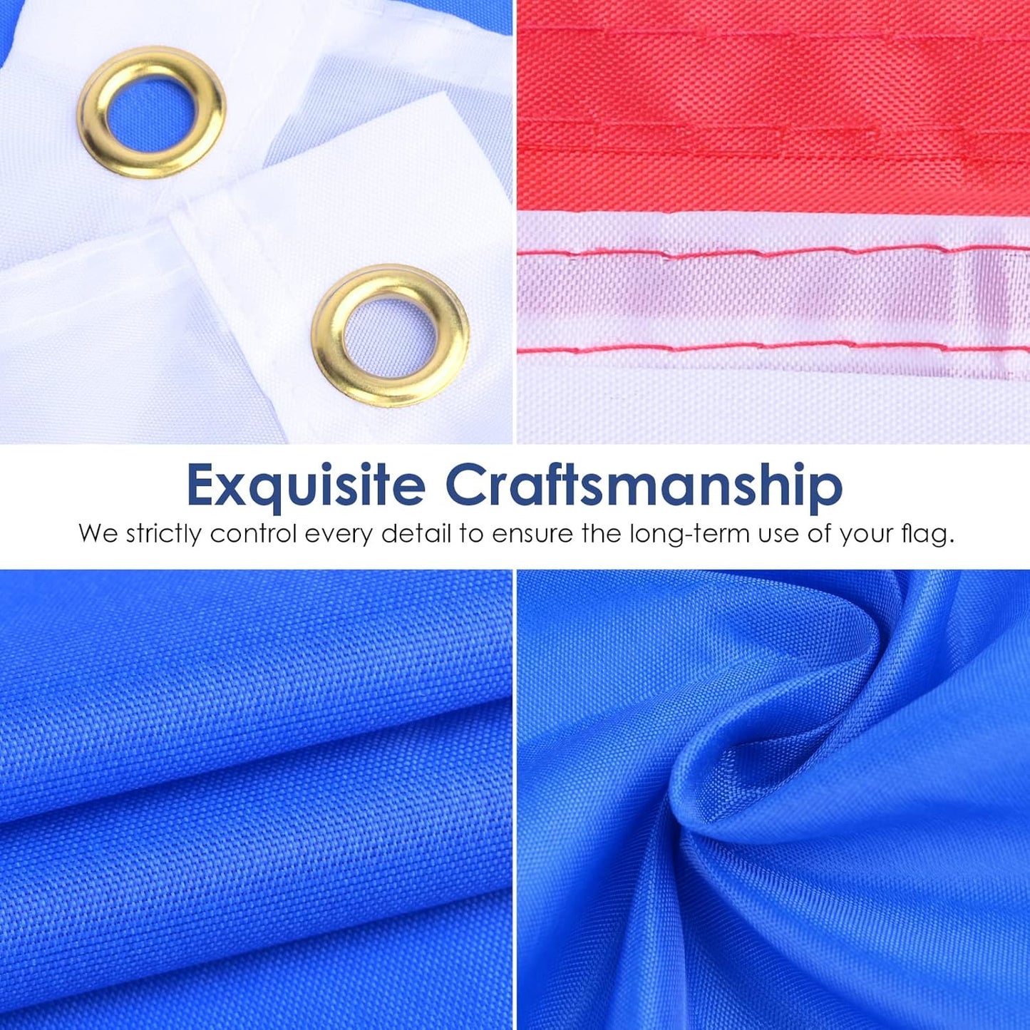 French Flag 3 X 5 Ft France Flag, Large France National Flags for outside - Double Side with Brass Eyelets for Olympic Party Decorations, Bar Garden Street Decoration Indoor Outdoor
