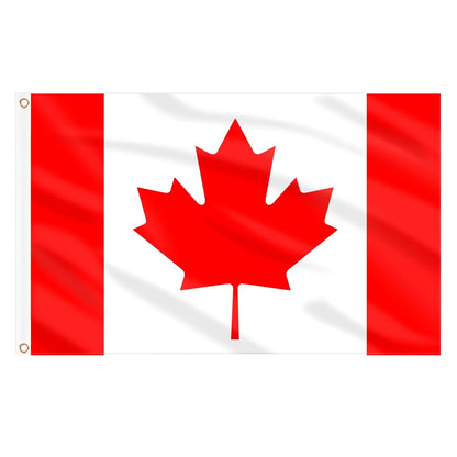 Canada Flag 3 X 5 Ft, Large Canadian Flags for outside - Double Side with Brass Eyelets for Olympic Party Decorations, Bar Garden Street Decoration Indoor Outdoor