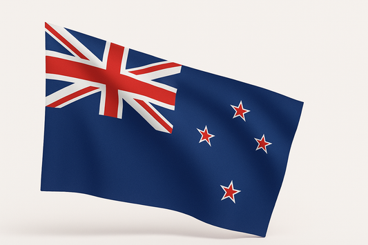 3x5 FT (90x150cm) Indoor/Outdoor New Zealand Flag – Durable Double-Sided New Zealand Flag with Brass Grommets