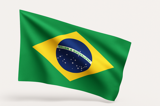 3x5 FT (90x150cm) Indoor/Outdoor Brazil Flag – Durable Double-Sided Brazil Flag with Brass Grommets