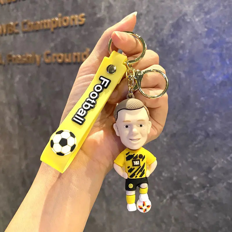 Football Jersey 2024 Keychain Cartoon Figures Soccer Birthday Party Supplies Toy Key Ring Messii Jerseys Souvenir for Men
