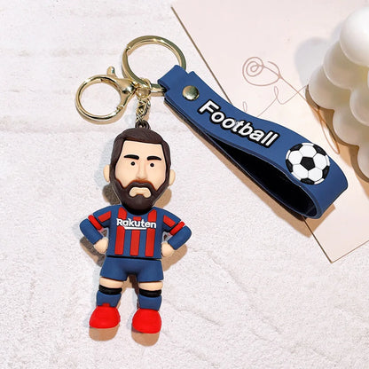 Football Jersey 2024 Keychain Cartoon Figures Soccer Birthday Party Supplies Toy Key Ring Messii Jerseys Souvenir for Men