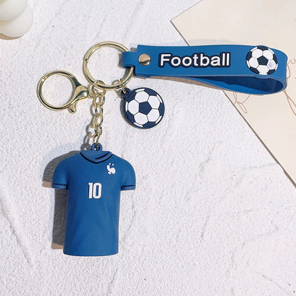 Football Jersey 2024 Keychain Cartoon Figures Soccer Birthday Party Supplies Toy Key Ring Messii Jerseys Souvenir for Men