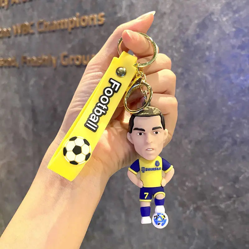 Football Jersey 2024 Keychain Cartoon Figures Soccer Birthday Party Supplies Toy Key Ring Messii Jerseys Souvenir for Men