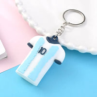 Football Jersey 2024 Keychain Cartoon Figures Soccer Birthday Party Supplies Toy Key Ring Messii Jerseys Souvenir for Men