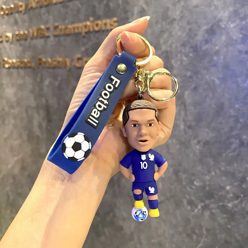 Football Jersey 2024 Keychain Cartoon Figures Soccer Birthday Party Supplies Toy Key Ring Messii Jerseys Souvenir for Men