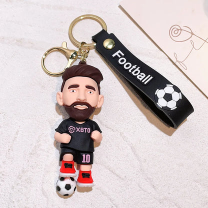 Football Jersey 2024 Keychain Cartoon Figures Soccer Birthday Party Supplies Toy Key Ring Messii Jerseys Souvenir for Men