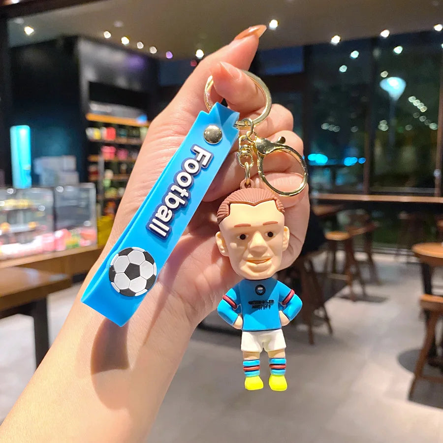 Football Jersey 2024 Keychain Cartoon Figures Soccer Birthday Party Supplies Toy Key Ring Messii Jerseys Souvenir for Men