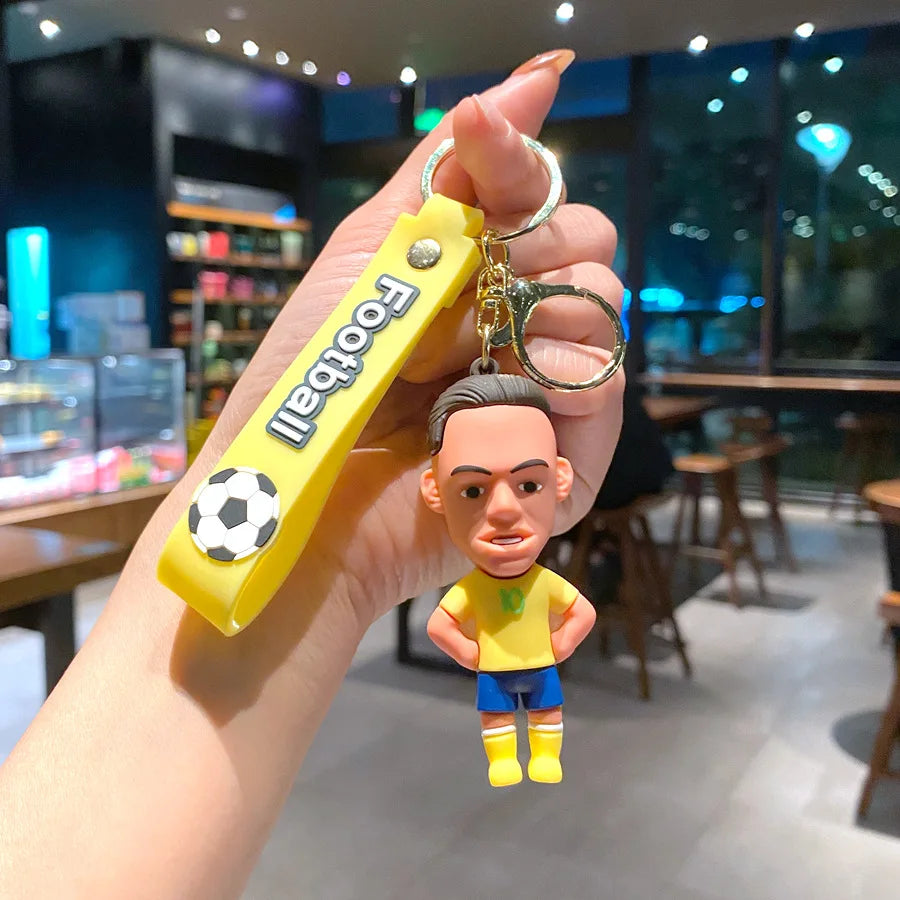 Football Jersey 2024 Keychain Cartoon Figures Soccer Birthday Party Supplies Toy Key Ring Messii Jerseys Souvenir for Men