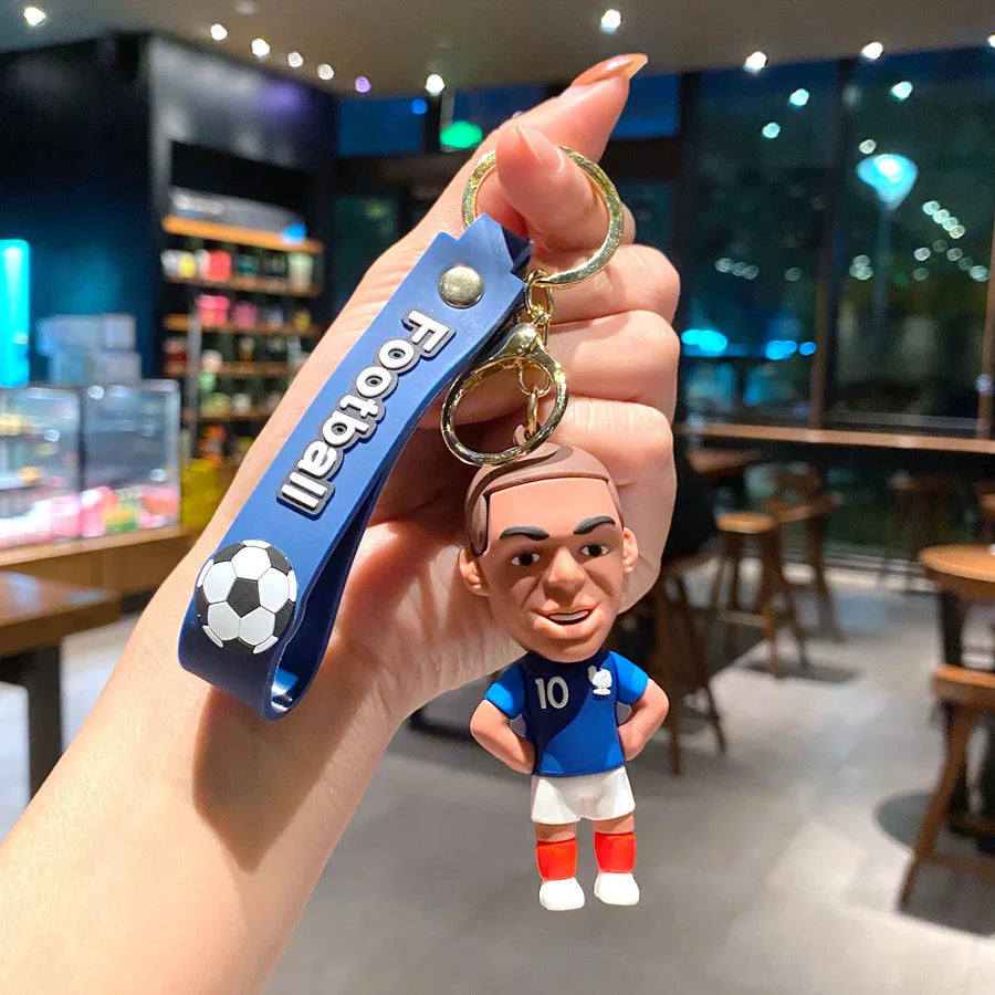 Football Jersey 2024 Keychain Cartoon Figures Soccer Birthday Party Supplies Toy Key Ring Messii Jerseys Souvenir for Men