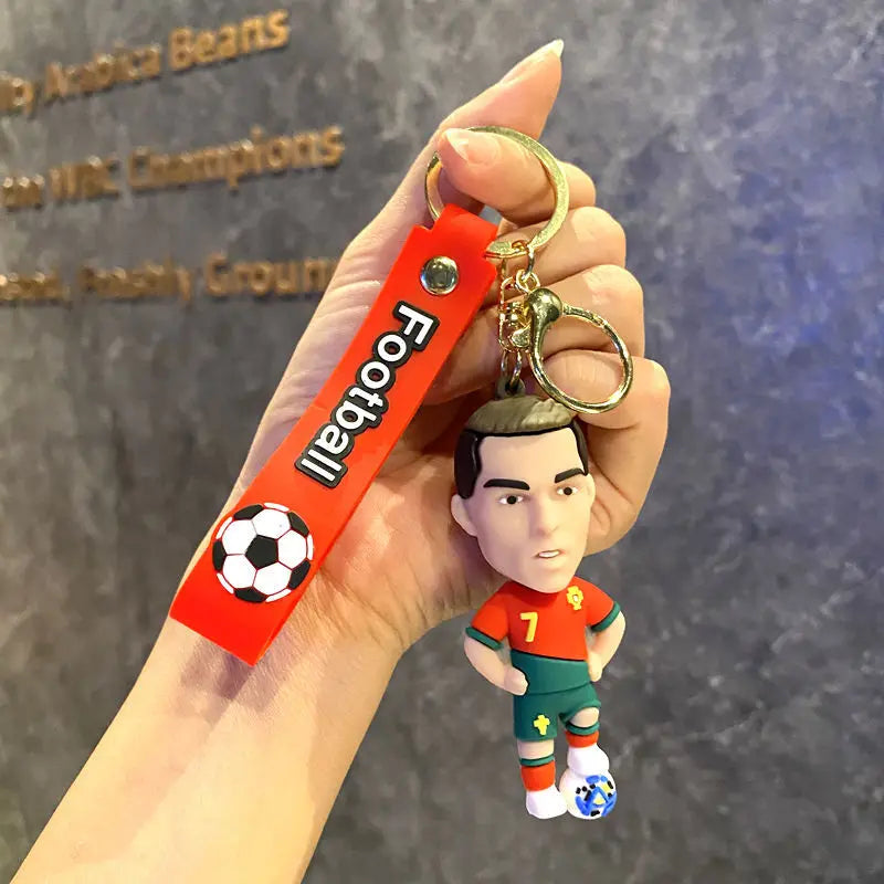 Football Jersey 2024 Keychain Cartoon Figures Soccer Birthday Party Supplies Toy Key Ring Messii Jerseys Souvenir for Men